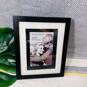 Kirkland Home Black Matted 4x6 Picture Frame